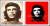Ernesto Guevara dit Le Che. Essai de copie du célèbre poster rouge