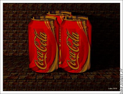Essai d'effet BD avec une canette de Coca..... :-))